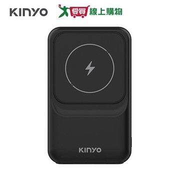 KINYO 自帶線磁吸無線充 行動電源 KPB-2532【愛買】