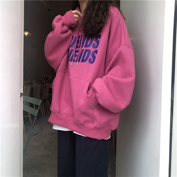 超火cec衛衣女春秋薄款韓版寬松外套ins潮慵懶風bf學生上衣服