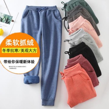 A3  加绒加厚休閒運動褲多色款-預購