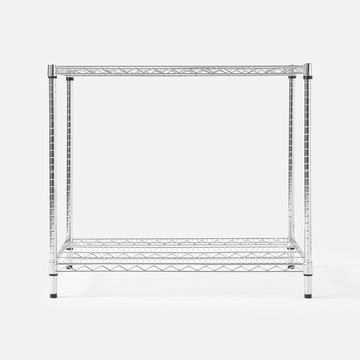 特力屋鍍鉻二層架寬90*深60*高80公分