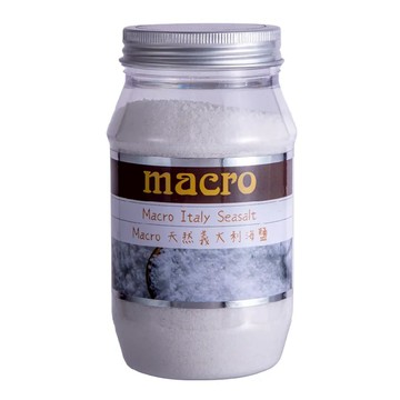 Macro 天然義大利海鹽  450g  1罐