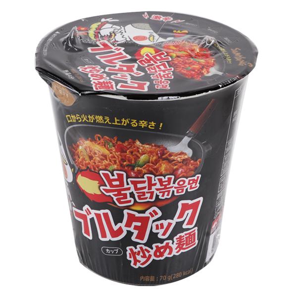 [三養 ]ブルダック炒め麺CUP(小)70g-日本語版 韓国ラーメン らーめん インスタン カップラーメン