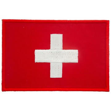 A-ONE 匯旺 瑞士國旗刺繡布貼 8x5cm 台灣製造  瑞士  1件