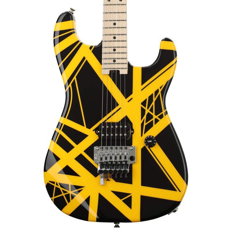 楽器・音響機器 EVH エレキギター Striped Series Black with Yellow Stripes