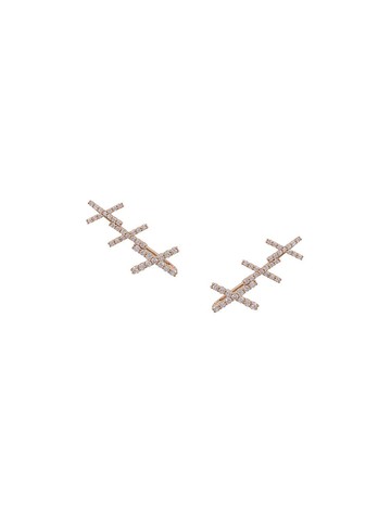 ALINKA - 18kt gold KATIA diamond cuff earrings - women - Diamond/18kt Gold - One Size - Metallic