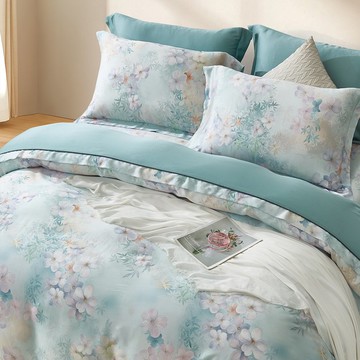 LM76/奧地利100%萊賽爾涼感60支純天絲TM/全鋪棉床包枕套兩用被套