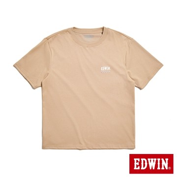 EDWIN 男款 簡單數學短袖T恤(淺卡其)