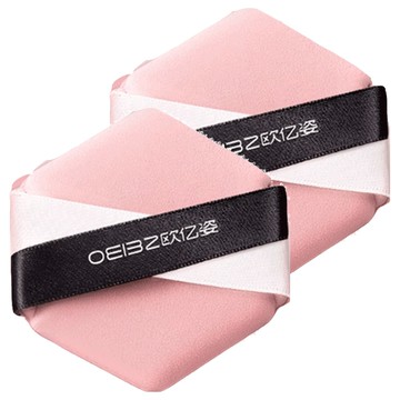 兩用粉撲(2入) 柔軟親膚 乾濕兩用 菱形設計 細節部位輕鬆上妝  hc-0756