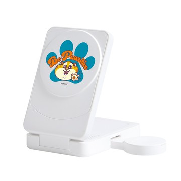 【正版授權】Disney動物方城市-洪金豹的豹掌22.5W折疊式三合一磁吸支架無線充電器