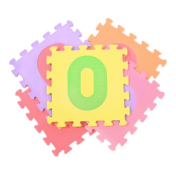 PMU 必美優 數字EVA舒柔墊 Set 10 巧拼 孩子玩樂兼顧學習 防撞吸震 SGS檢驗合格 台灣製造  32 x 32cm  數字款 多色  1組