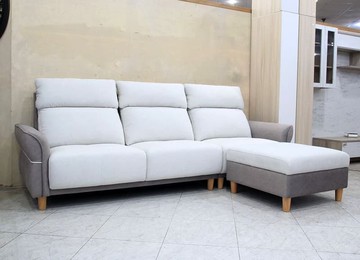 【歐風別館】雲品北歐風L型功能貓抓布沙發【二】【基隆至台中免運費】