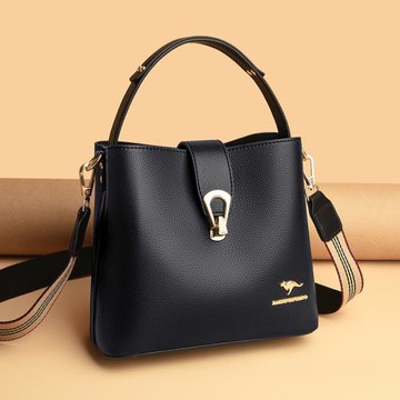 法國CaringKleing包包女2025新款氣質百搭真皮水桶包單肩斜挎女包