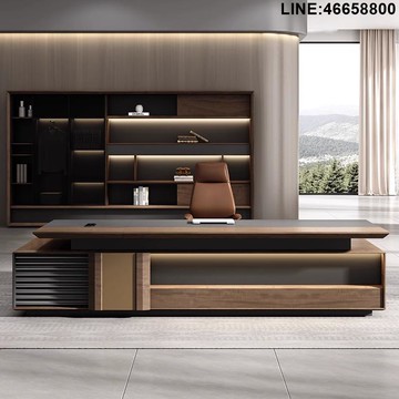 老闆桌 老板桌 經理桌 辦公桌 大班桌 免運 開立發票 老板桌辦公桌簡約現代辦公室家具總裁辦公室大氣班臺辦公桌椅組合