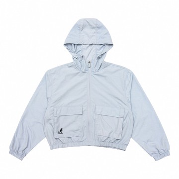 KANGOL 外套 淺藍 抗UV 風衣連帽外套 女 6222142081