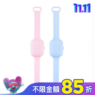 K.O.BAND 清淨抗菌防護手環2入組-天空藍/粉紅