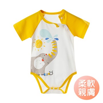 Muslintree包屁衣 連身衣 新生兒無骨縫制包屁衣 寶寶包屁衣 嬰兒短袖 寶寶短袖 和尚服-雪倫小舖