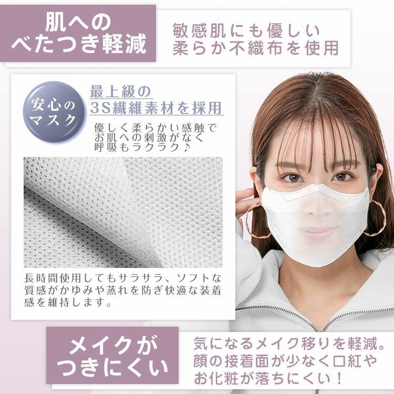 マスク 40枚 バイカラー 4層 3D立体マスク 小顔効果 不織布 カラー マスク 40枚 バイカラー 4層 3D立体マスク 小顔効果 不織布 カラー