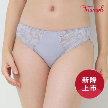 黛安芬-月光水波系列 低腰三角內褲 M-EL 柔霧紫