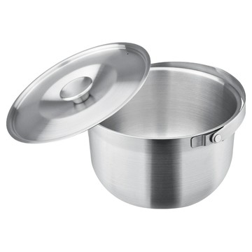 CLARE 白金鋼 316 可提式調理鍋  19cm  銀色  1個