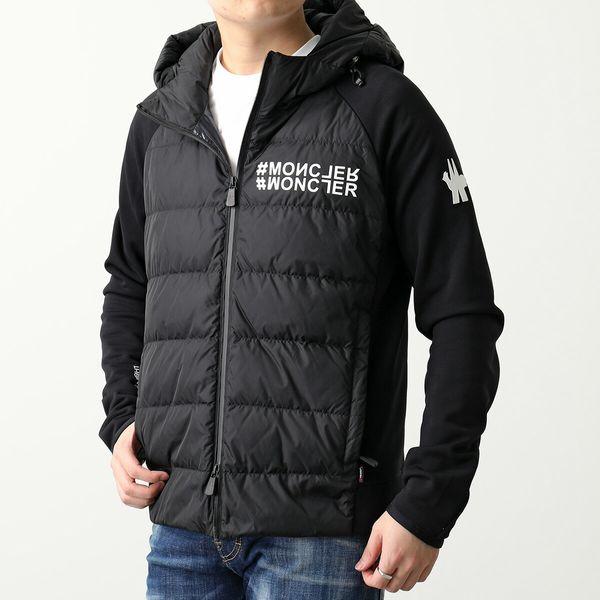 MONCLER GRENOBLE モンクレール グルノーブル ダウンジャケット 8G00031 809HT メンズ フード付き ダウン切替  ジップアップ パーカー ロゴ 999 | LINEブランドカタログ