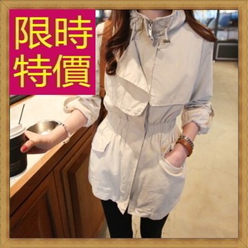 風衣外套女大衣-修身保暖迷人長版女外套4色62q9【獨家進口】【米蘭精品】