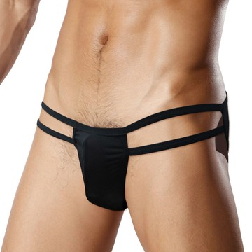 TIKU 梯酷 ~ 舒適型男囊袋款三角內褲-黑色(BP1701)