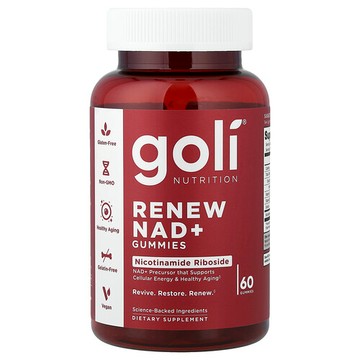 Goli Nutrition, Renew NAD+ 軟糖，60 粒軟糖