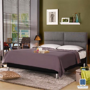 【Hampton 漢汀堡】巴拉德5尺布面雙人床架