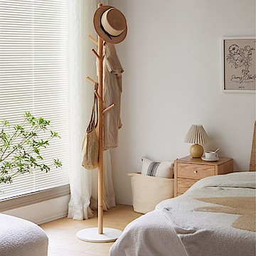 源氏木語山毛櫸原木色水磨石圓盤掛衣架 Y00I04 (H014362768)