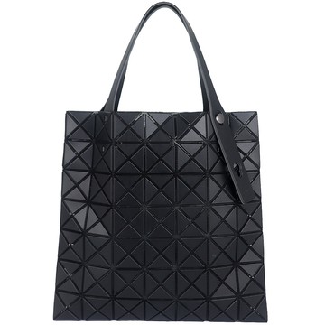 ISSEY MIYAKE 三宅一生 BAOBAO 黑皮紋方格7x7側肩/手提包