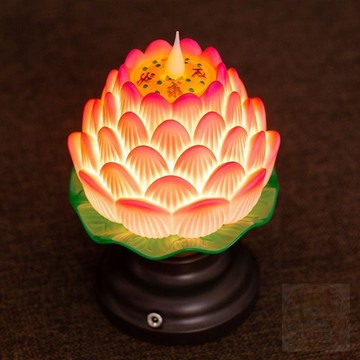🚚清倉大甩🚚電子火焰蠟燭  燈  荷花  燈  電燭  燈  蓮花  燈  長明  燈  插電充電led  燈  家