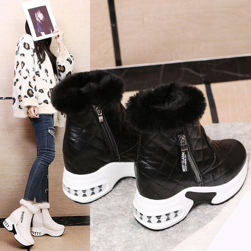 インヒール レディース スリッポン インソール スニーカー 靴 ショートブーツ 裏ボア 裏起毛 厚底スニーカー プラットフォーム ローファー カジュアル ヒール 通販 Lineポイント最大get Lineショッピング