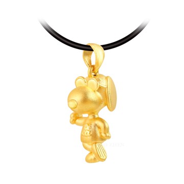 酷酷史努比-SNOOPY黃金墜子