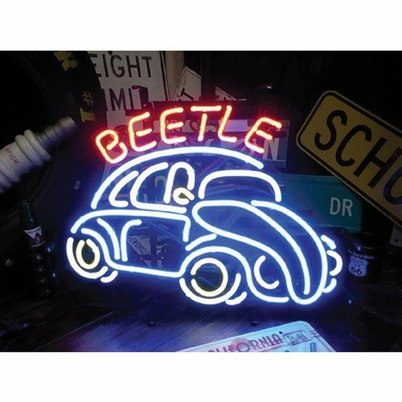 ネオンサイン ビートル BEETLE フォルクスワーゲン ビートル ネオン管