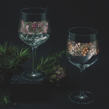 RITZENHOFF｜暗影視界系列-頭鷹與豹高腳水晶對杯 / 720 ml