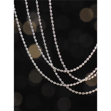 (免運)S925純銀項鏈意大利進口鉆石鏈星光鏈爆閃鏈百搭時尚女款可調節