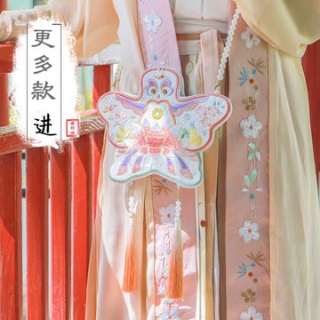 異形漢服包包配飾古風斜挎包漢元素紙鳶蝴蝶刺繡荷包中國風中式仙