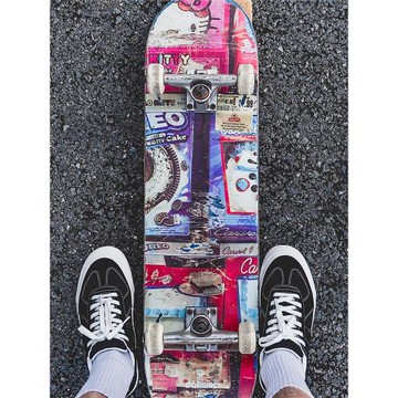 極路客新款美式復古德訓鞋小白鞋德訓男鞋女鞋板鞋耐磨專業滑板鞋