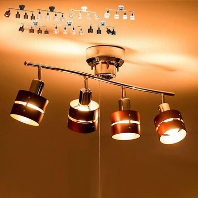 シーリングライト 4灯 選べる7色 Led 対応 8畳 6畳 おしゃれ 照明 リビング 寝室 天井照明 スポットライト 照明器具 ペンダントライト 北欧 カフェ風 レダ Leda 通販 Lineポイント最大get Lineショッピング