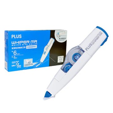 普樂士PLUS智慧型滾輪修正帶量販盒/WH-606-10P/6mmx6M/10入/盒