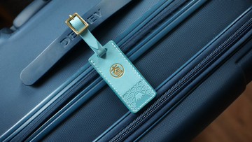 大吉緣起物皮革行李吊牌