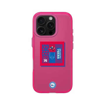 iPhone 16 Pro JellyTint 粉漾桃 - NBA - 主場系列-費城76人 Philadelphia 76ers - Home Court