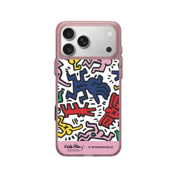 iPhone 17 Pro Max Clear (相機按鈕) 晶醺玫 - Keith Haring - Icons