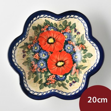 波蘭陶 奼紫嫣紅系列 花型深盤 20cm 波蘭手工製