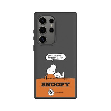 Galaxy S24 Ultra SolidSuit 黑 - 史努比 Snoopy 75th Anniversary - 75週年-休息一下