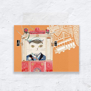 明信片/感謝卡/萬用卡 | 貓職業想像系列