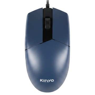 Kinyo USB光學滑鼠 118 x 62 x 43mm 75.2g  KM-507  藍色