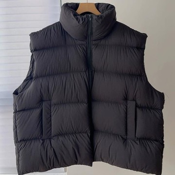 現貨+預購 真羽絨90%白鴨絨羽絨背心羽絨衣夾克-保暖立領寬鬆外穿女外套3色74ia19【獨家進口】【米蘭精品】