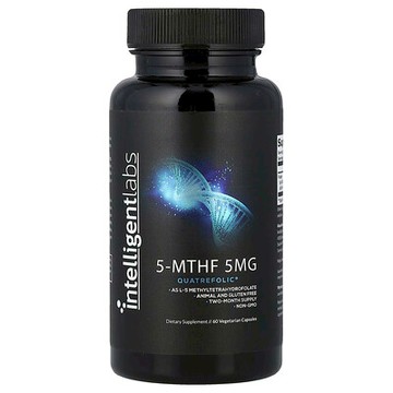 Intelligent Labs, 5-MTHF，5 毫克，60 粒素食膠囊