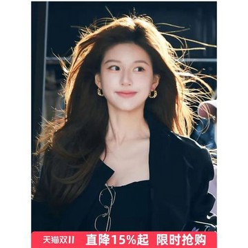 許妍趙露思同款鏈條耳環2026新款爆款耳釘高級感輕奢耳圈圈耳飾女